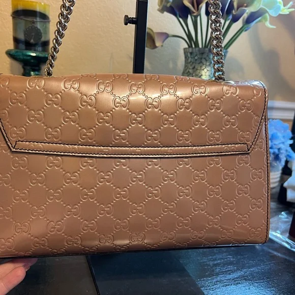 - sold Gucci Guccissima Medium  Emily Chain Cipria colored  Shoulder Bag - Picture 5 of 13